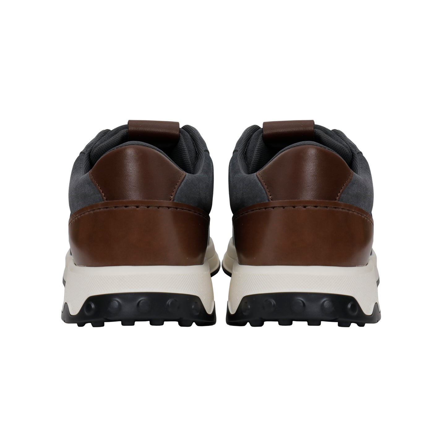 Tod's Leather & Textile Sneakers – Grey/Brown, Men's