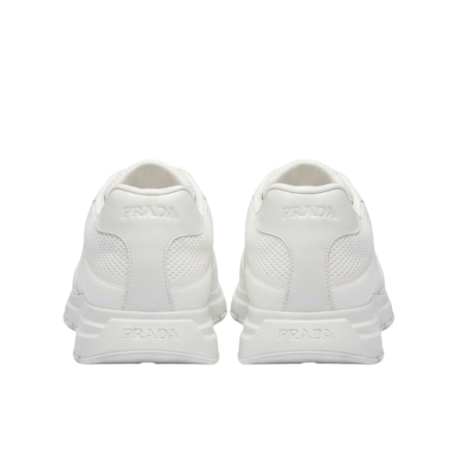 Prada Leather & Textile Sneakers – White, Men's
