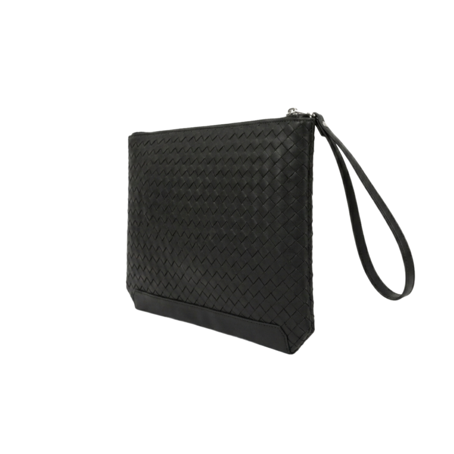 Bottega Veneta Leather Pouch Bag – Black