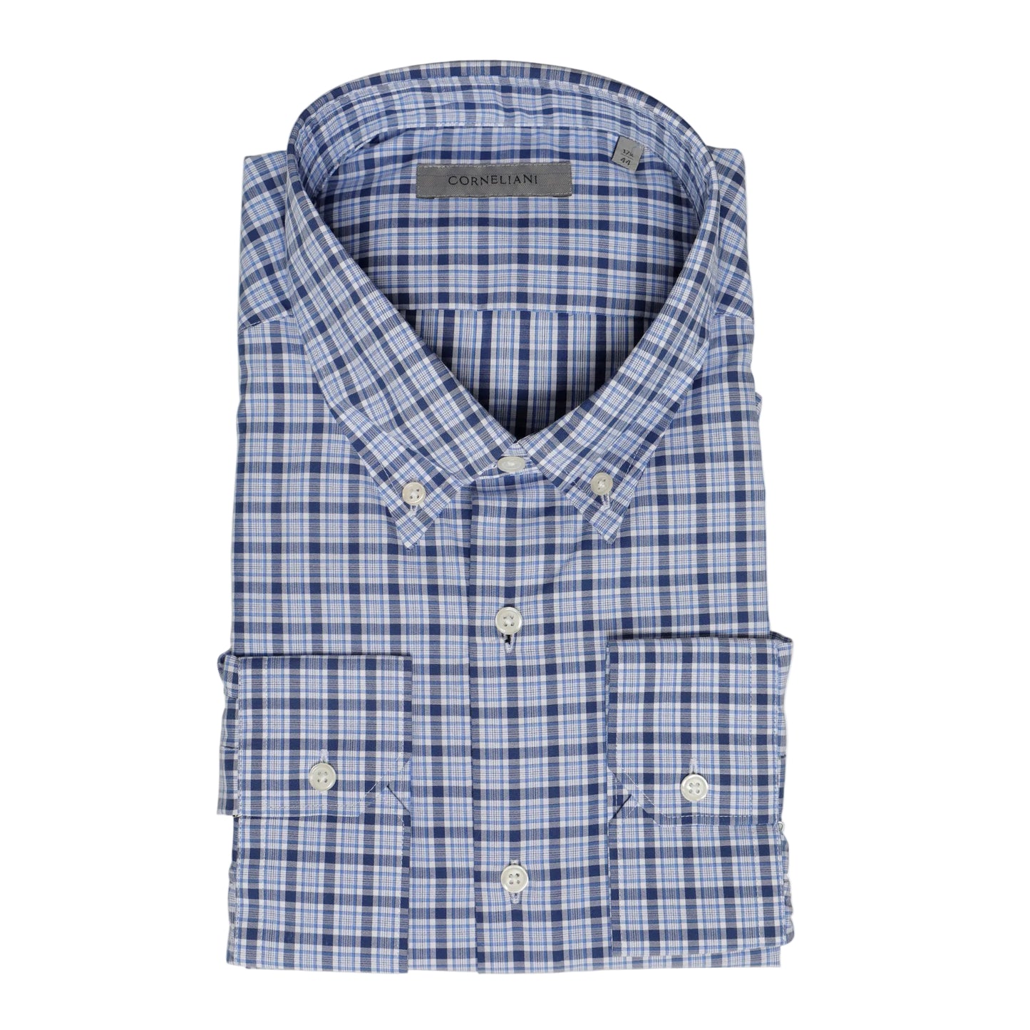 Corneliani Cotton Dress Shirt – Blue, Men's