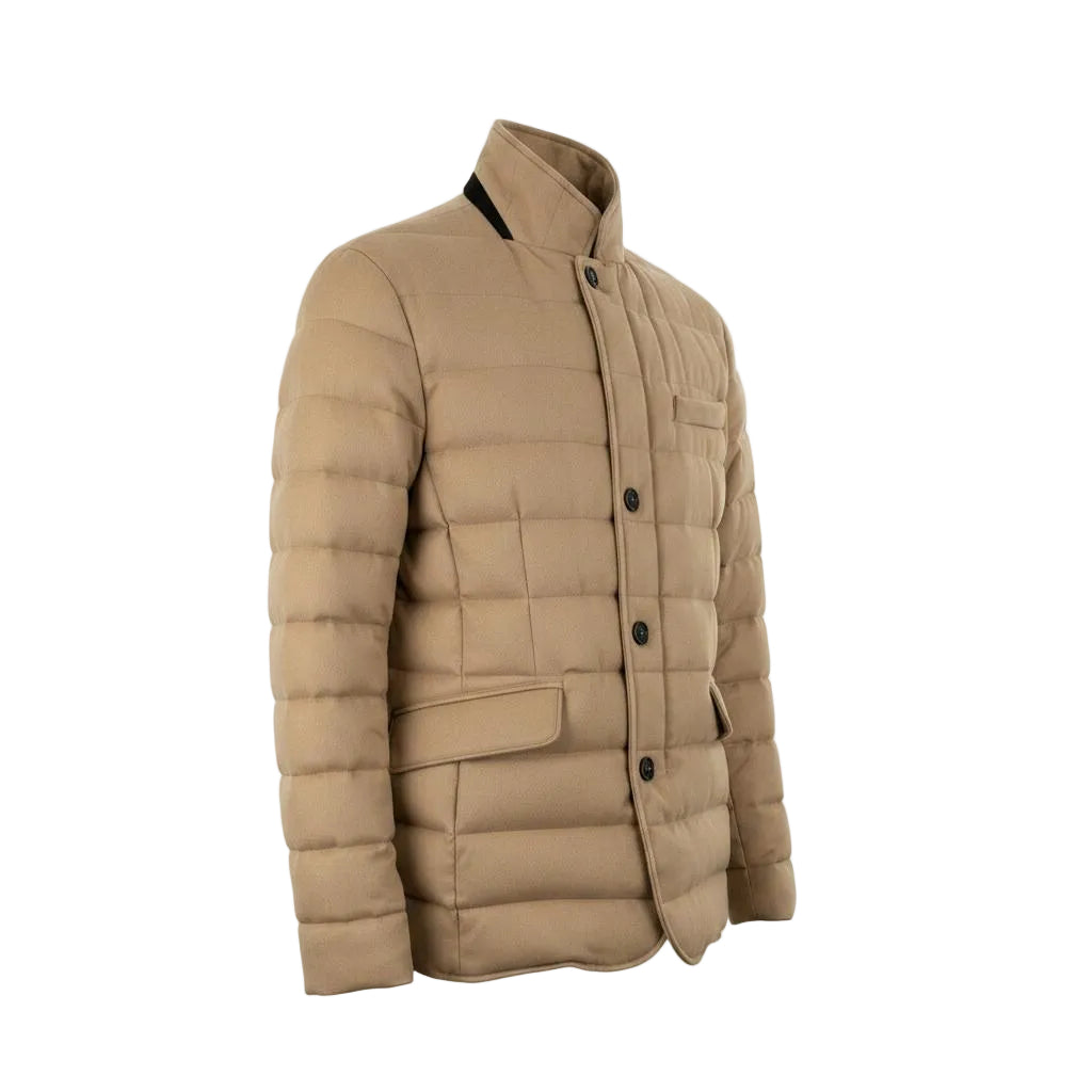 Moorer Zayn Camel Hair Down Jacket – Camel, Men's