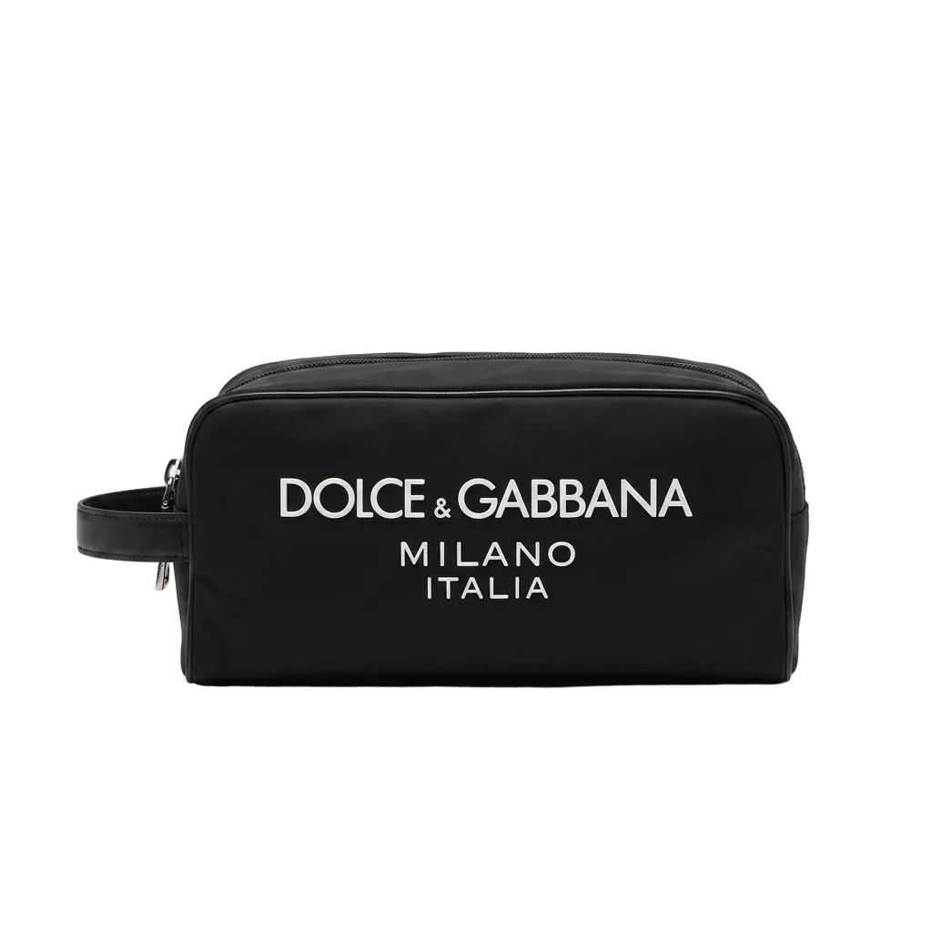 Dolce & Gabbana Nylon Beauty Case – Black & White