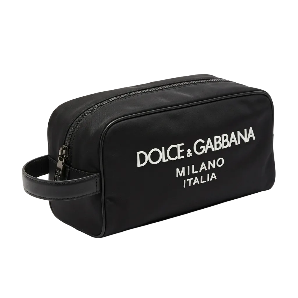 Dolce & Gabbana Nylon Beauty Case – Black & White