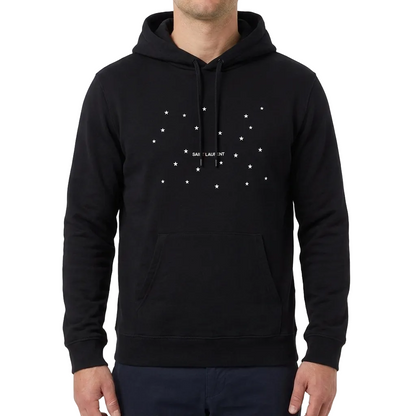 Saint Laurent Cotton Hoodie – Black, Men's