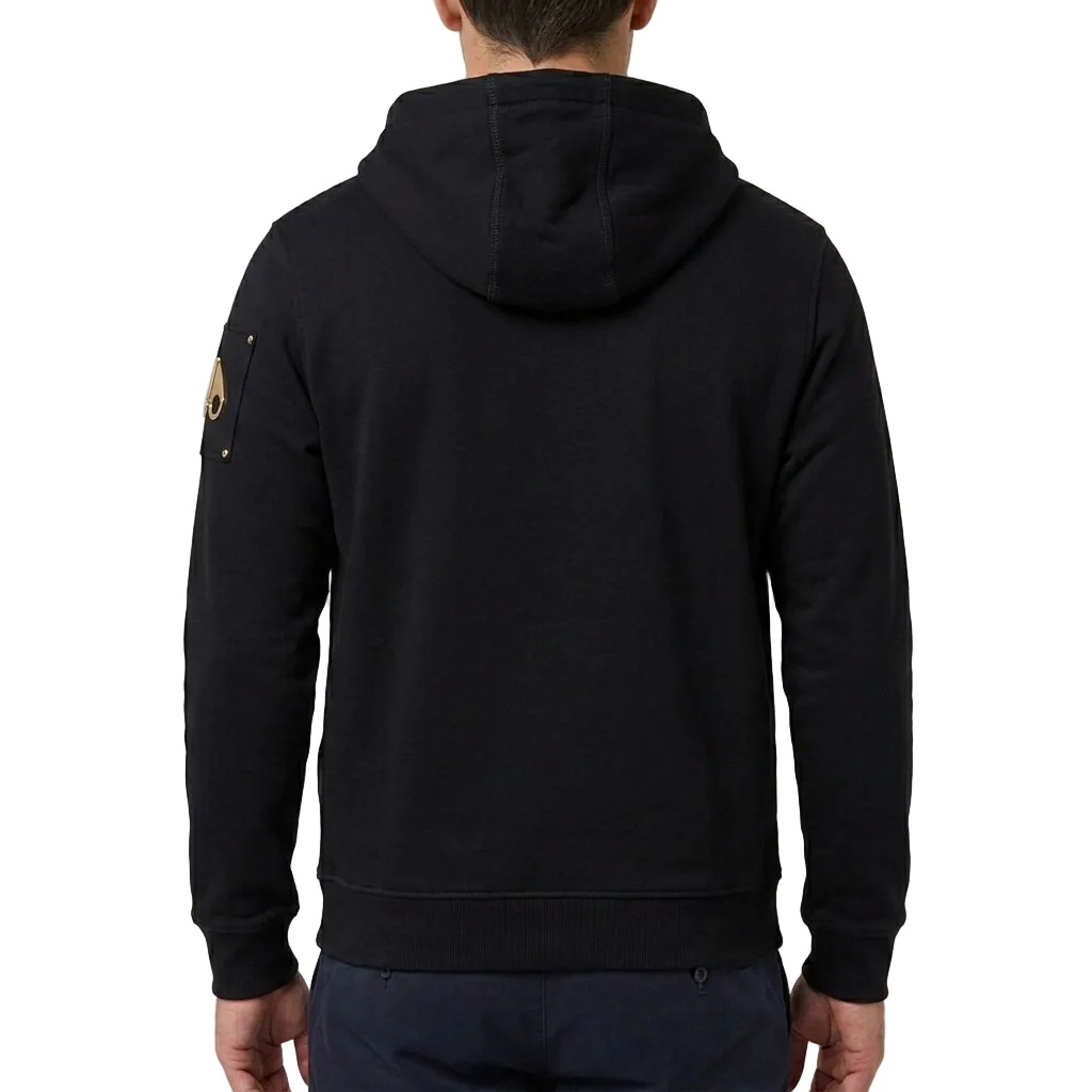 Moose Knuckles Cotton Hoodie – Black, Men's