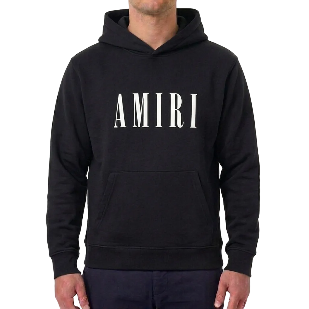 Amiri Cotton Hoodie – Black, Men's