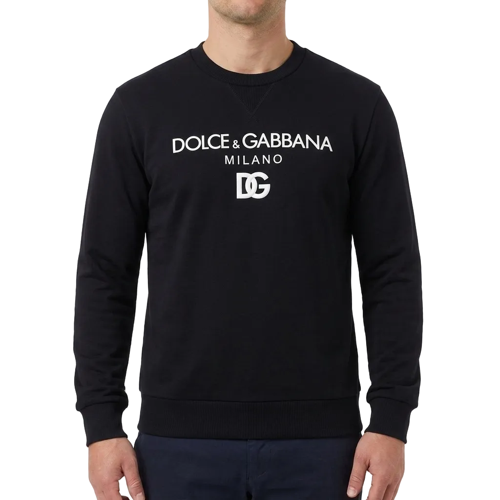 Dolce & Gabbana Cotton Sweatshirt – Black, Men's