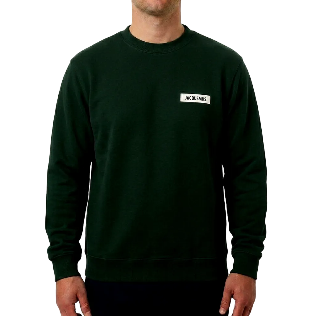 Jacquemus Gros Grain Cotton Sweatshirt – Green, Men's