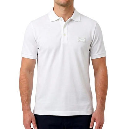 Dolce & Gabbana Cotton Polo Shirt – White, Men's