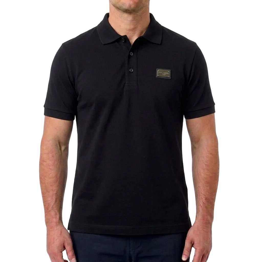 Dolce & Gabbana Cotton Polo Shirt – Black, Men's