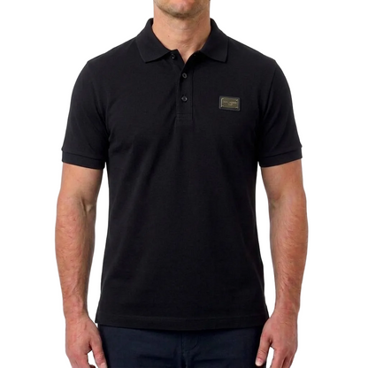 Dolce & Gabbana Cotton Polo Shirt – Black, Men's