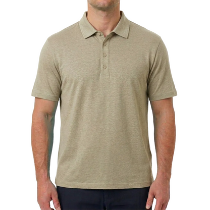 Moorer Cotton-Cashmere Polo Shirt – Beige, Men's