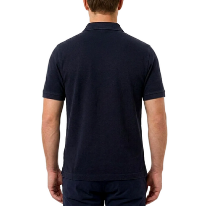 Corneliani Italian Cotton Polo Shirt – Navy Blue, Men's