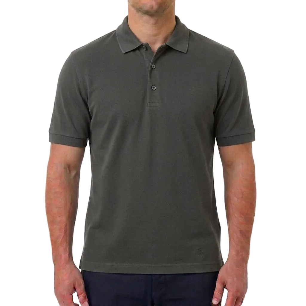 Corneliani Italian Cotton Polo Shirt – Olive Green, Men's