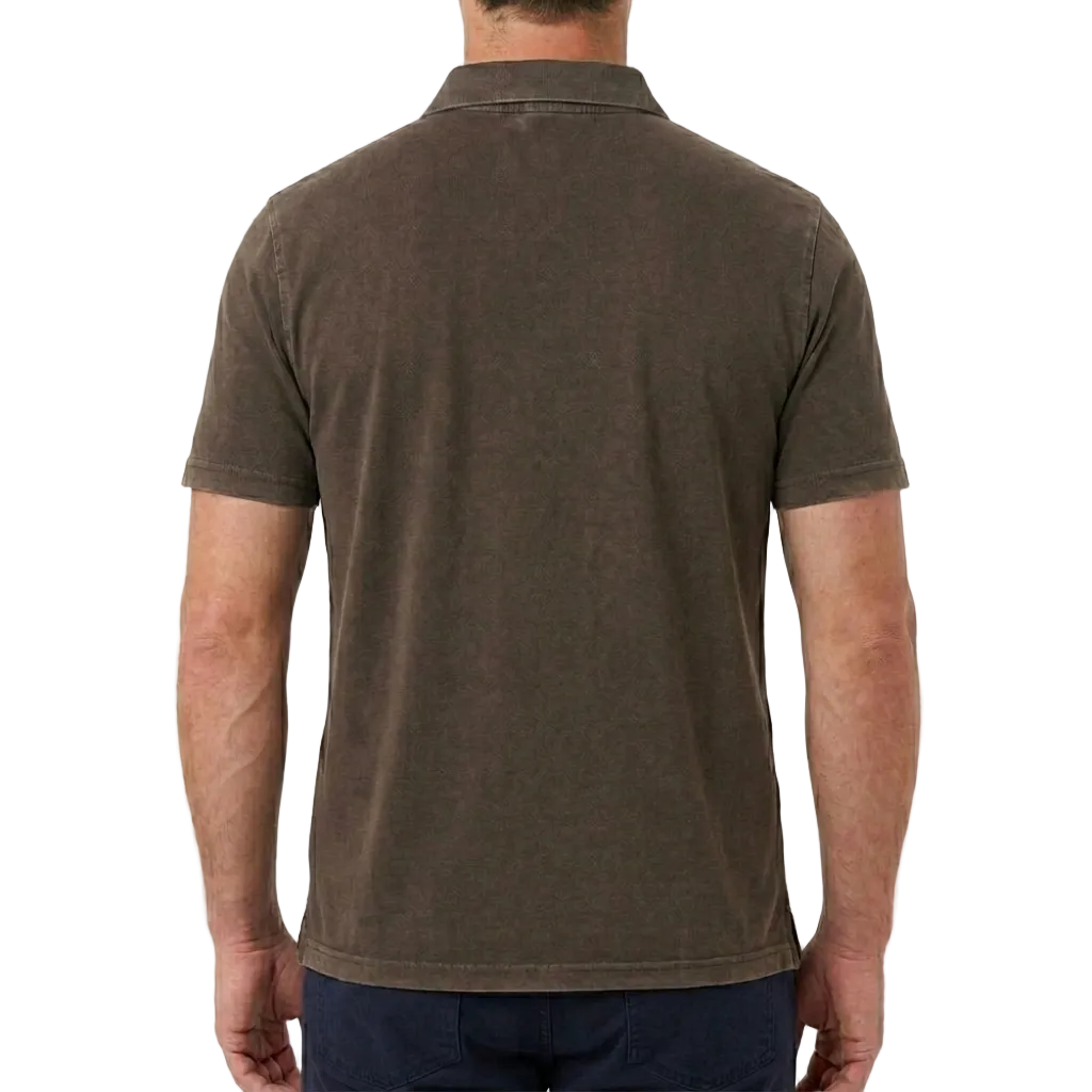 Moorer Cotton Polo Shirt – Brown, Men's