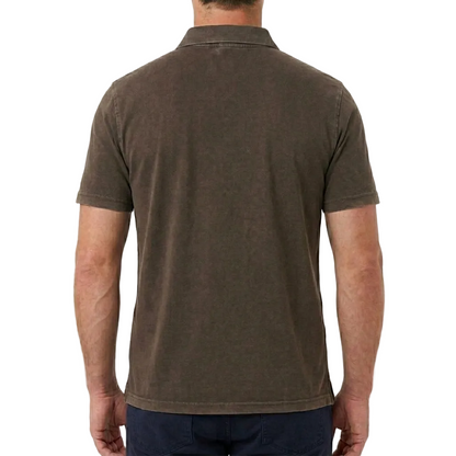 Moorer Cotton Polo Shirt – Brown, Men's