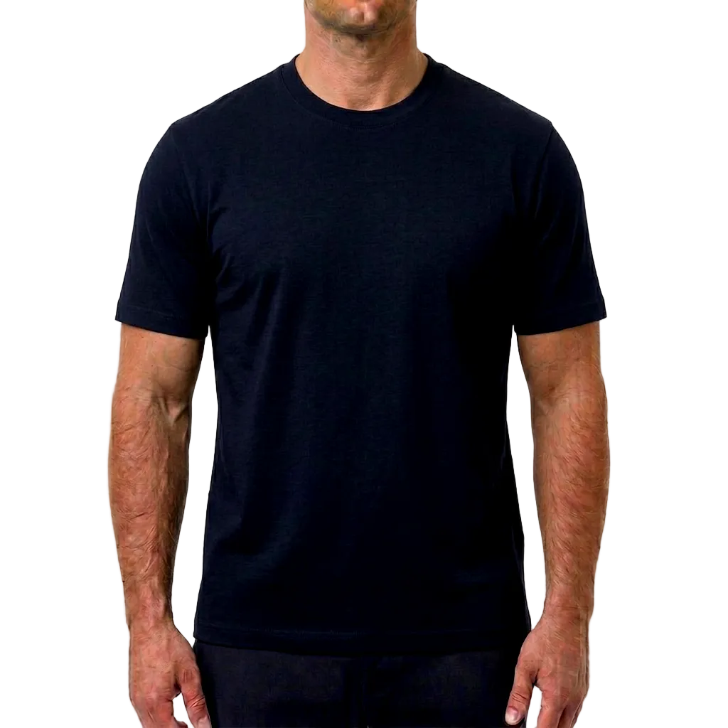 Filippo De Laurentiis Cotton T-Shirt – Navy Blue, Men's