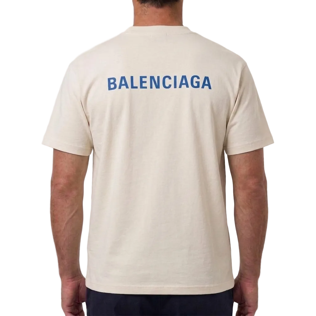 Balenciaga Cotton T-Shirt – Beige, Unisex