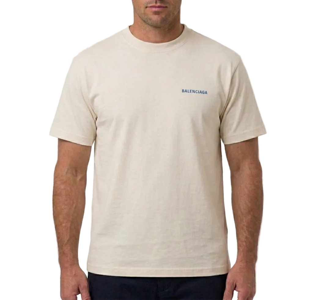 Balenciaga Cotton T-Shirt – Beige, Unisex