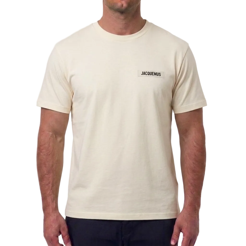 Jacquemus Cotton T-Shirt – Beige, Men's
