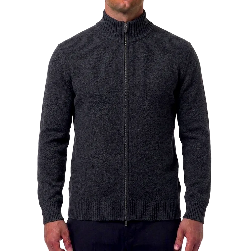 Gran Sasso Wool-Cashmere Sweater – Dark Grey, Men's