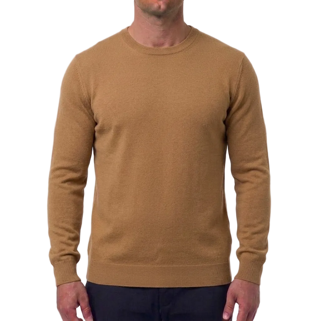 Gran Sasso Wool-Cashmere Sweater – Camel, Men's