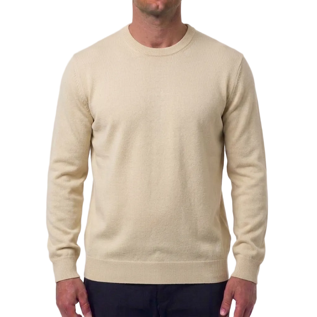 Filippo De Laurentiis Wool-Silk-Cashmere Sweater – Beige, Men's