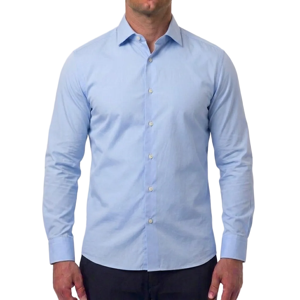 Corneliani Cotton Dress Shirt – Light Blue, Men's