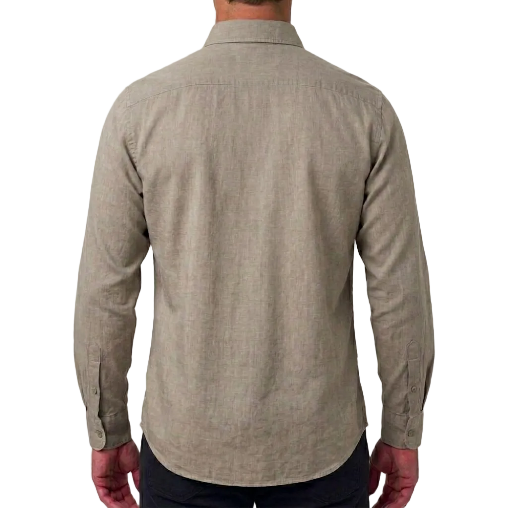 Eleventy Italian Cotton Shirt – Beige, Men's