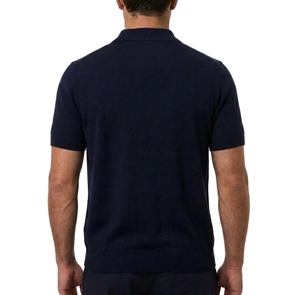 Prada Virgin Wool Polo Shirt – Navy Blue, Men's
