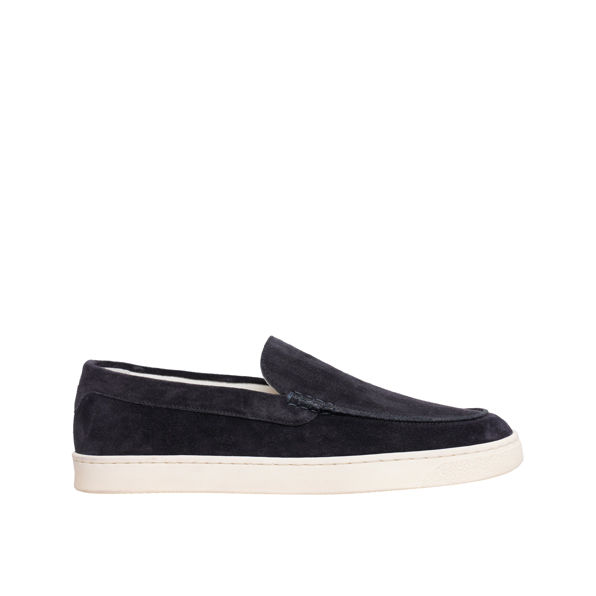 Brunello Cucinelli Navy Leather Loafers – Men's