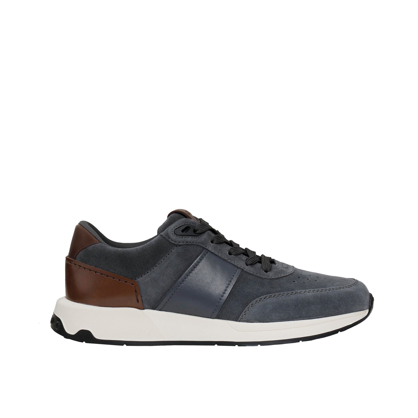 Tod's Leather & Textile Sneakers – Grey/Brown, Men's