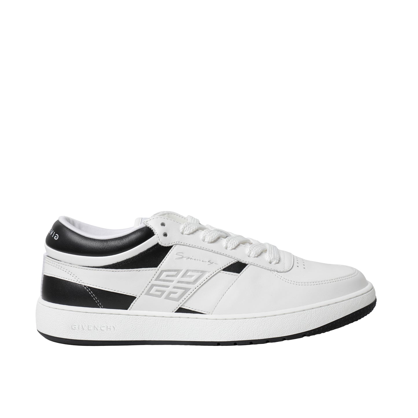 Givenchy Leather & Textile Sneakers – White/Black, Men's