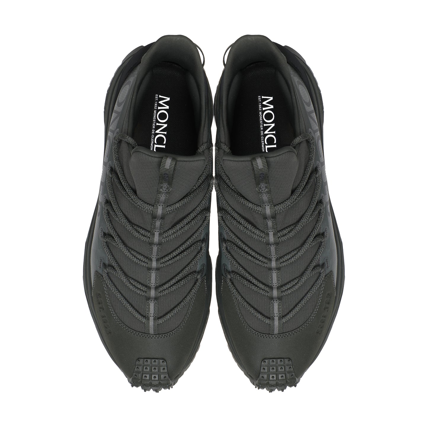 Moncler Trailgrip Leather & Textile Sneakers – Green, Men's
