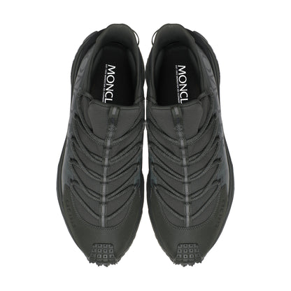 Moncler Trailgrip Leather & Textile Sneakers – Green, Men's