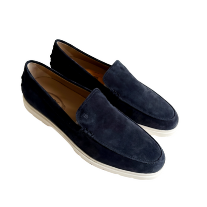 Tod's Leather Loafers – Navy Blue, Men's