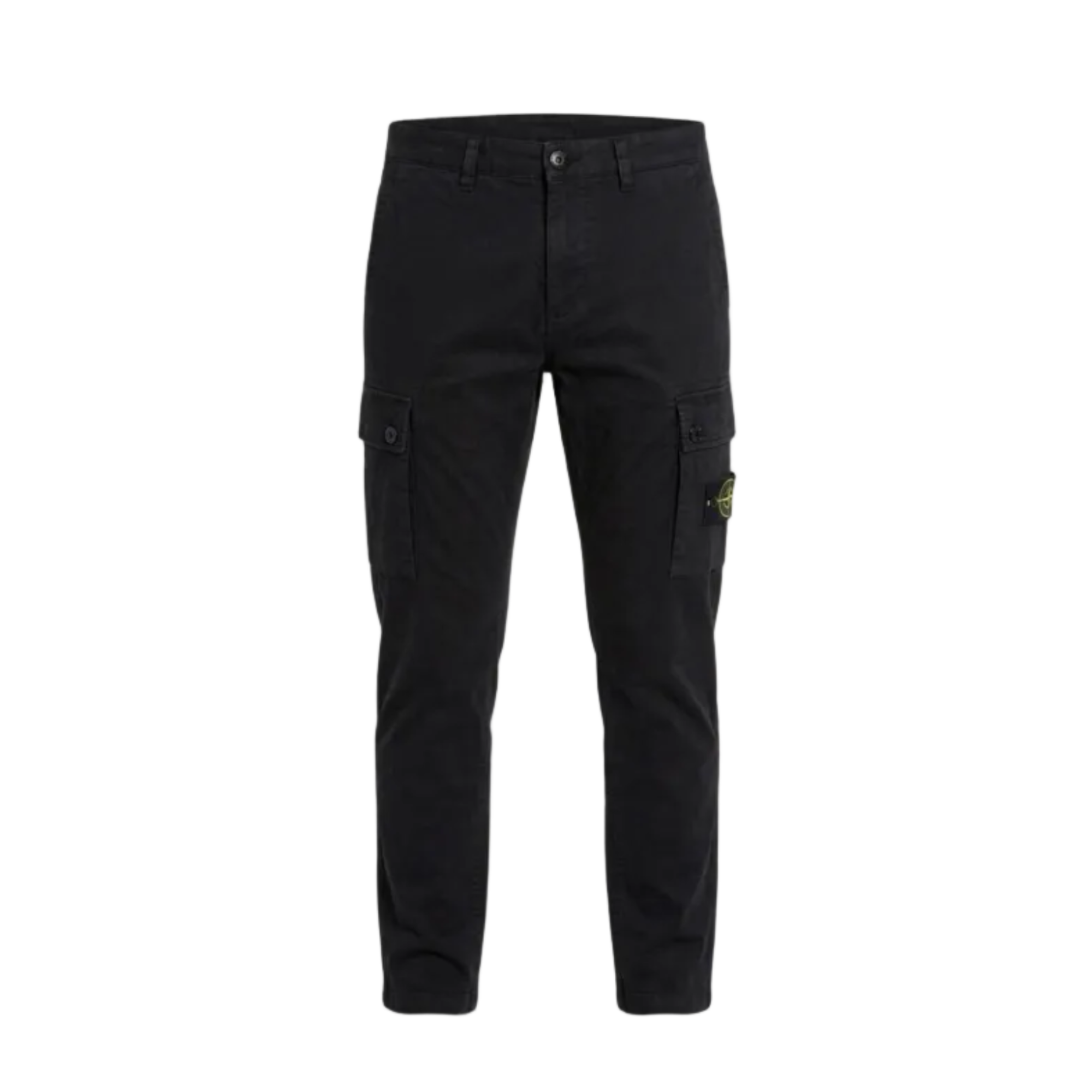 Stone Island Cotton-Elastin Cargo Trousers – Black, Men's