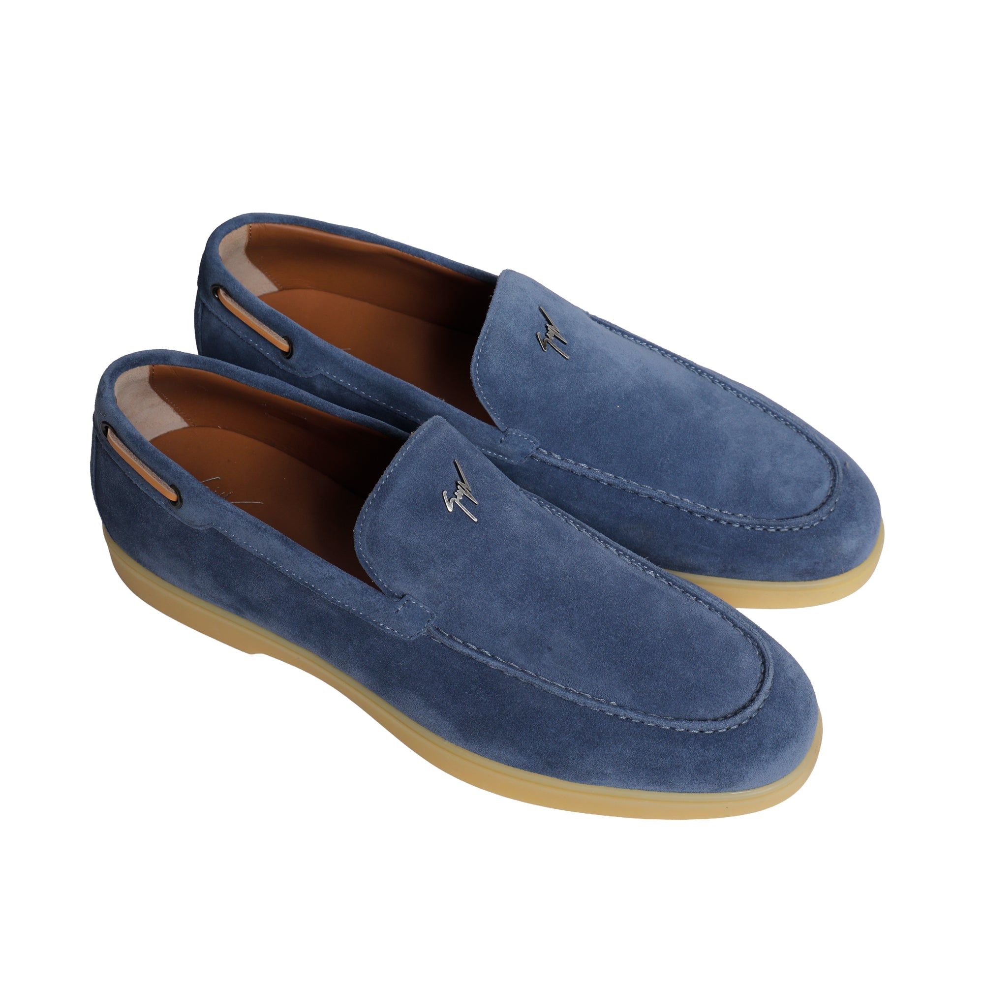 Giuseppe Zanotti Leather Loafers – Blue, Men's