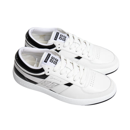 Givenchy Leather & Textile Sneakers – White/Black, Men's