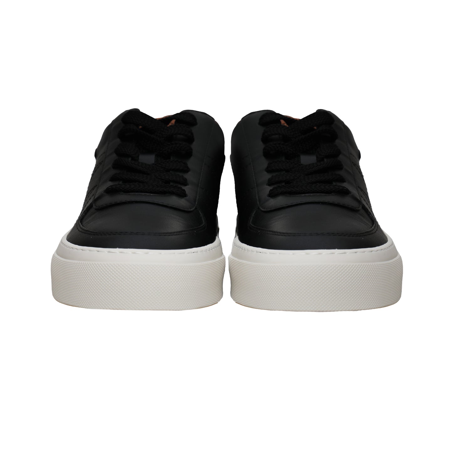 Moncler Italian Leather Sneakers – Black, Men's