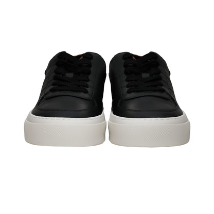 Moncler Italian Leather Sneakers – Black, Men's