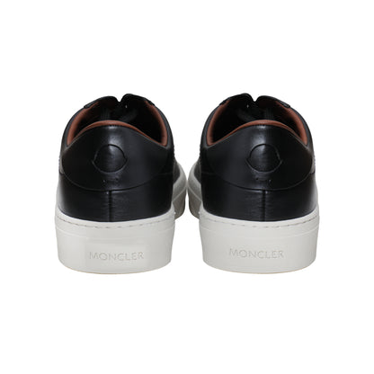Moncler Italian Leather Sneakers – Black, Men's