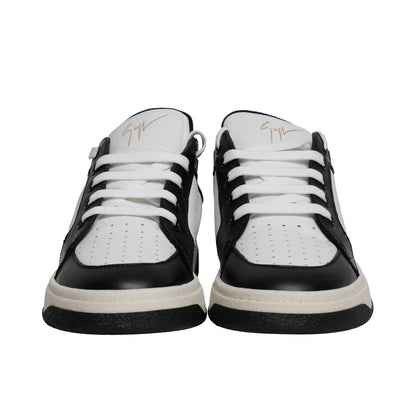 Giuseppe Zanotti Leather Sneakers – White/Black, Men's