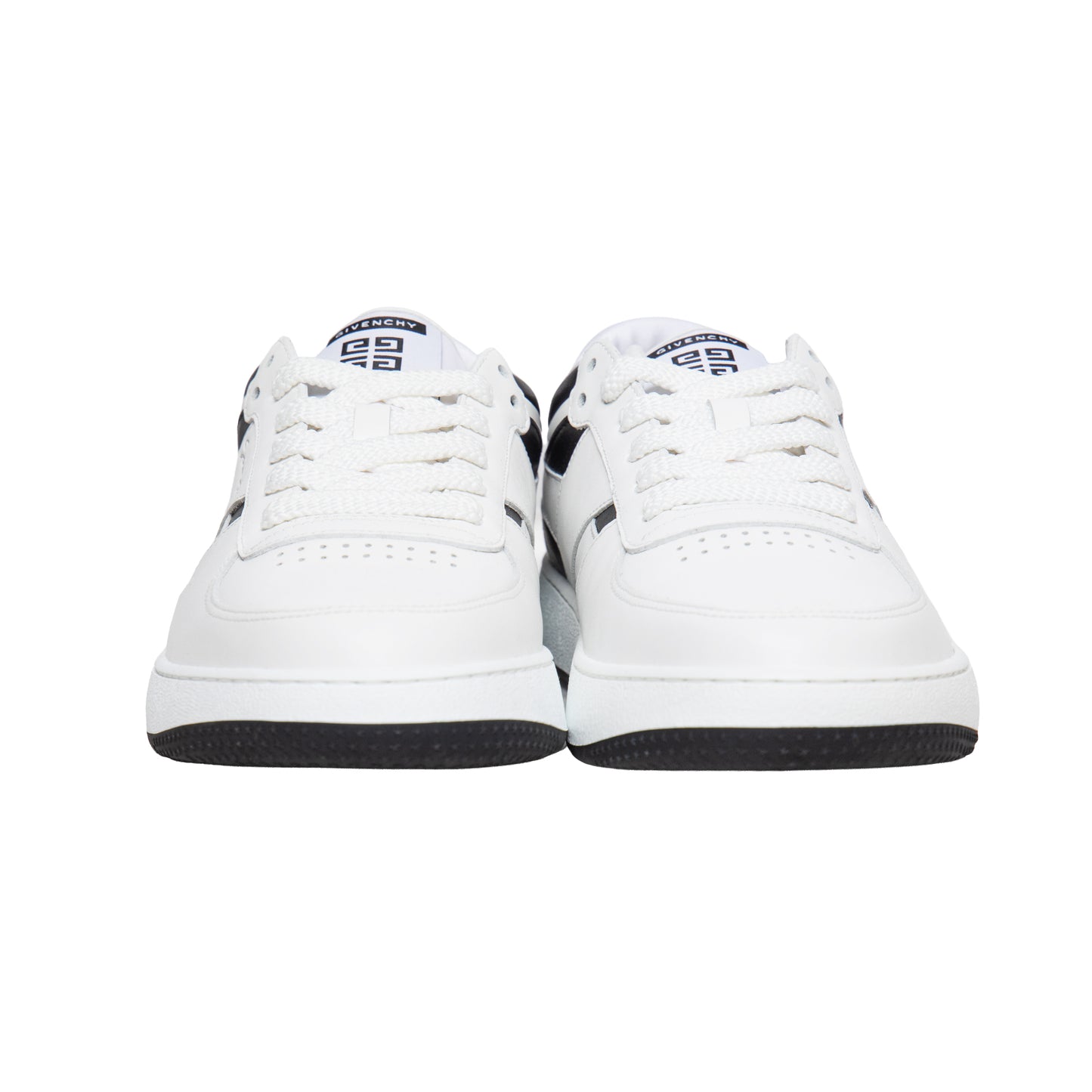 Givenchy Leather & Textile Sneakers – White/Black, Men's