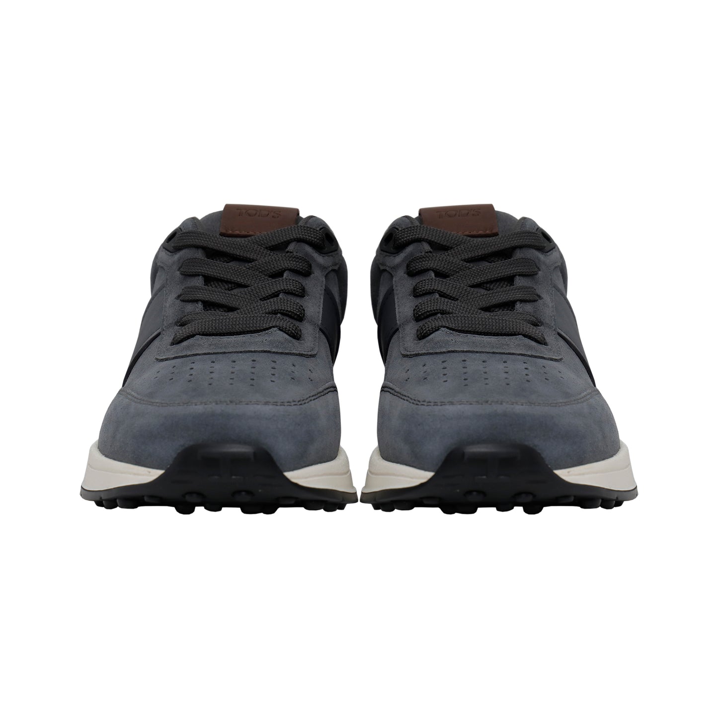 Tod's Leather & Textile Sneakers – Grey/Brown, Men's