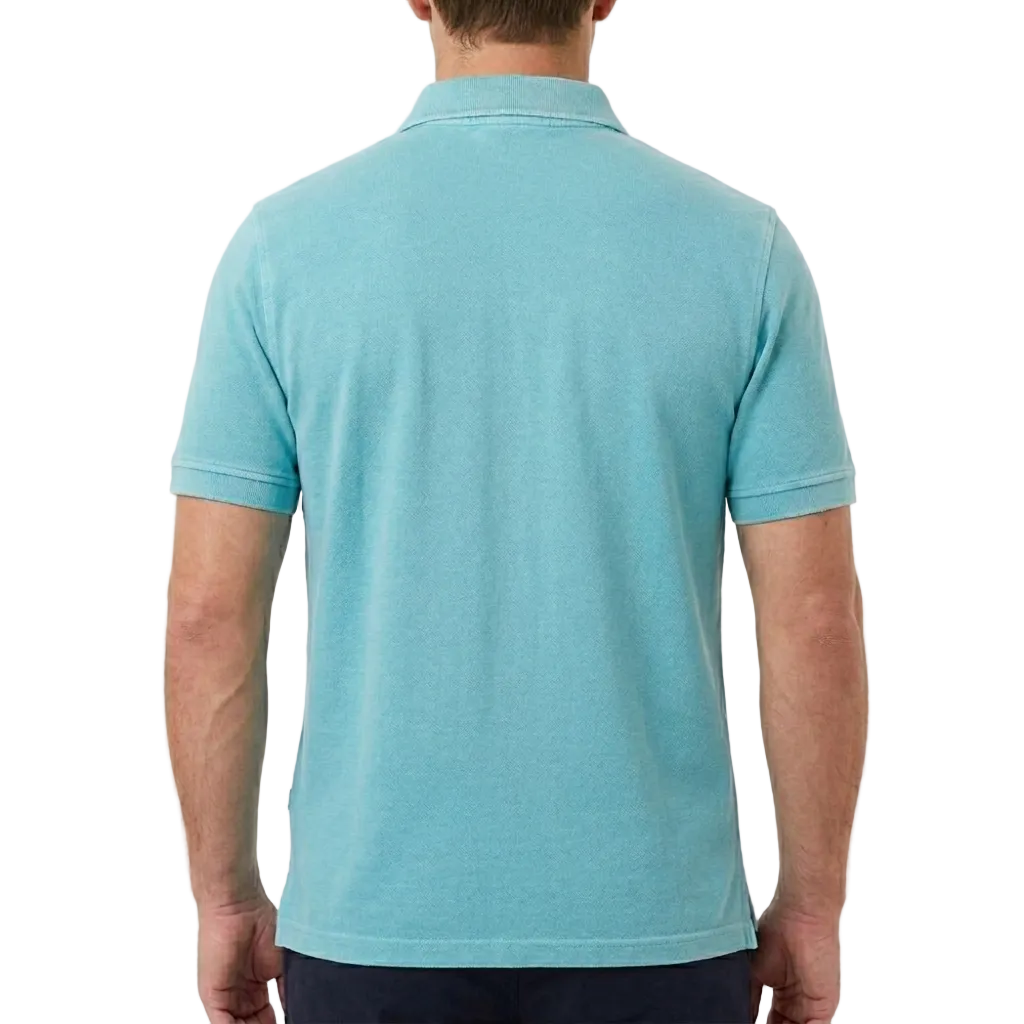 Corneliani Italian Cotton Polo Shirt – Turquoise, Men's