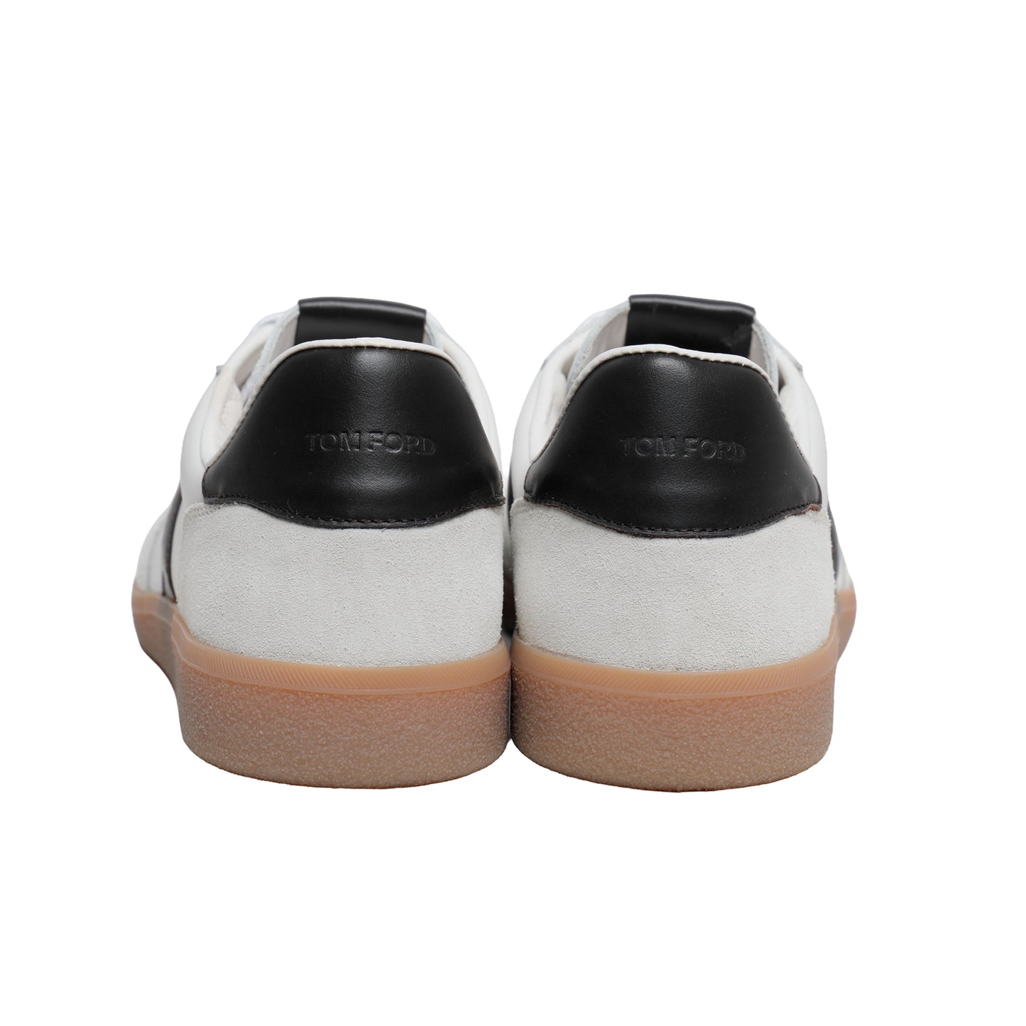 Tom Ford Italian Leather Sneakers – White/Black, Men's