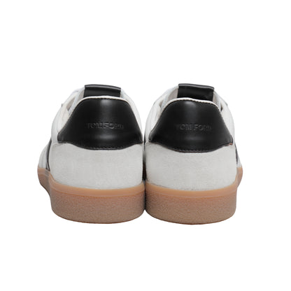 Tom Ford Italian Leather Sneakers – White/Black, Men's