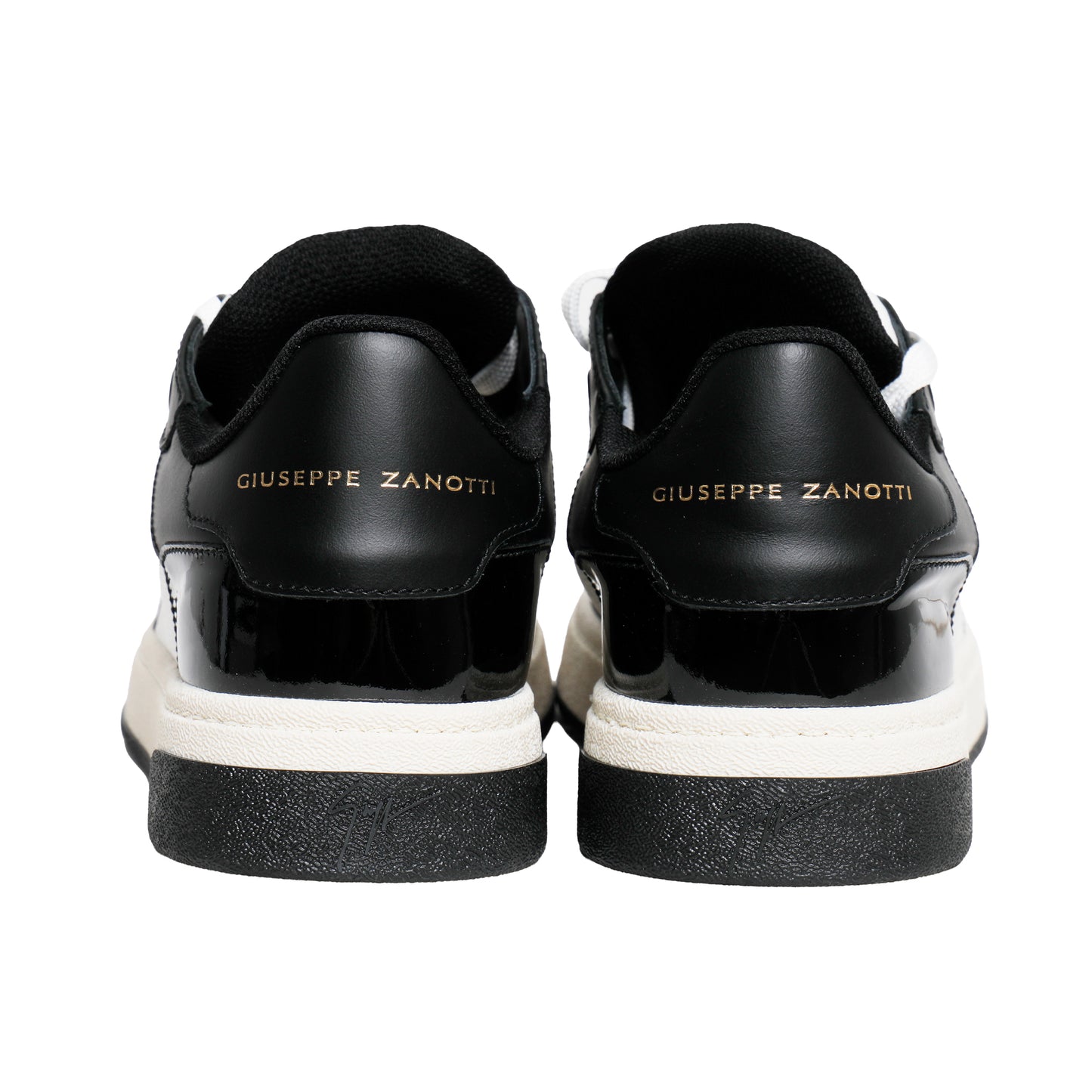 Giuseppe Zanotti Leather Sneakers – White/Black, Men's