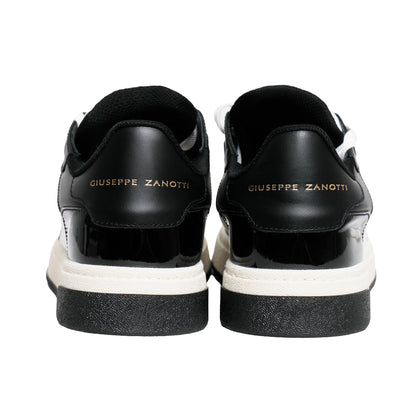 Giuseppe Zanotti Leather Sneakers – White/Black, Men's